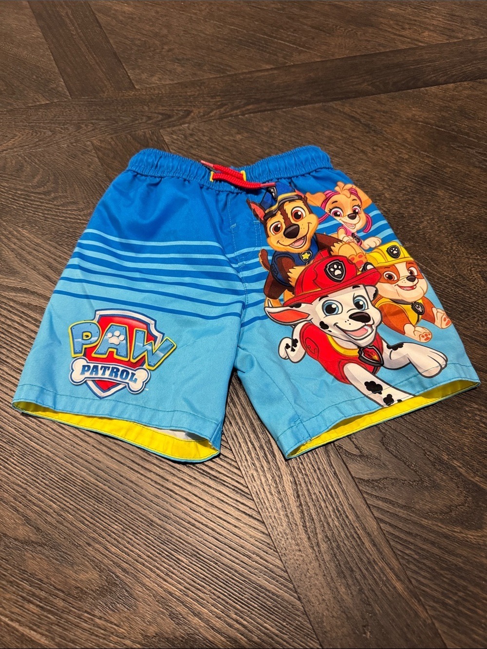 Nickelodeon Paw Patrol Blue and Yellow Kids Swim Shorts